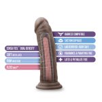 Au Naturel - 8 Inch Dildo With Suction Cup - Chocolate - Image 2