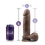 Au Natural - 9 Inch Dildo With Suction Cup - Chocolate - Image 4