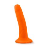 Neo - 5.5 Inch Dual Density Cock - Neon Orange - Image 3