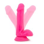 Neo - 6 Inch Dual Density Cock with Balls - Neon Pink - Image 6