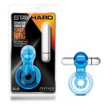 Stay Hard 10 Function Vibrating Tongue Ring - Blue - Image 2