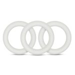Performance - Vs2 Pure Premium Silicone Cockrings - Small - White - Image 5