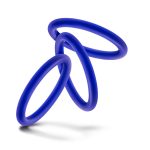 Performance - Vs1 Pure Premium Silicone Cockrings - Medium - Indigo - Image 5