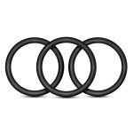Performance - Vs3 Pure Premium Silicone Cockrings - Large - Black - Image 5