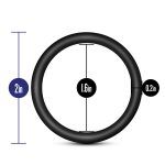 Performance - Vs3 Pure Premium Silicone Cockrings - Large - Black - Image 6