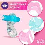 Play With Me  Delight Vibrating C-Ring - Blue - Image 2