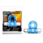 Stay Hard 10 Function Vibrating Bull Ring - Blue - Image 3