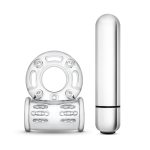 Stay Hard 10 Function Vibrating Bull Ring - Clear - Image 3