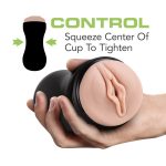M for Men - Soft and Wet - Pussy With Pleasure Ridges - Self Lubricating Stroker Cup - Vanilla - Image 2