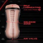 M for Men - Soft and Wet - Pussy With Pleasure Ridges and Orbs - Self Lubricating Stroker Cup - Vanilla - Image 3