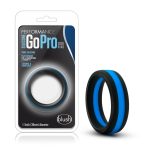Performance - Silicone Go Pro Cock Ring - Black-blue-black - Image 3