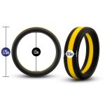 Performance - Silicone Go Pro Cock Ring - Black-gold-black - Image 3