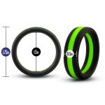 Performance - Silicone Go Pro Cock Ring - Black-green-black - Image 3