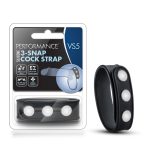 Performance - Vs5 - Silicone 3 - Snap Cock Strap - Black - Image 2