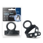Performance - Vs6 - Silicone Cock  Ball Strap - Black
