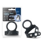 Performance - Vs7 - Silicone Cock  Ball Strap Large - Black