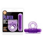 Play With Me - the Player - Vibrating Double Strap Ring - Purple - Image 5
