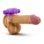 Play With Me - the Player - Vibrating Double Strap Ring - Purple - Image 2