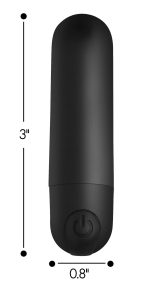 Bang Vibrating Bullet With Remote Control - Black - Image 3