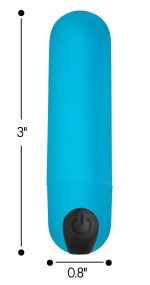 Bang Vibrating Bullet With Remote Control - Blue - Image 3