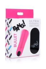 Bang Vibrating Bullet With Remote Control - Pink - Image 4