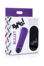Bang Vibrating Bullet With Remote Control - Purple - Image 5