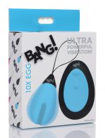 Bang - 10x Silicone Vibrating Egg - Blue - Image 3