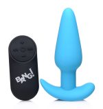 21x Silicone Butt Plug With Remote - Blue - Image 5