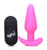 21x Silicone Butt Plug With Remote - Pink - Image 4