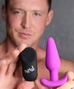 21x Silicone Butt Plug With Remote - Purple - Image 6