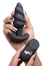 21x Silicone Swirl Plug With Remote -Black - Image 2