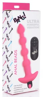 Bang - Vibrating Silicone Anal Beads and Remote Control - Pink - Image 4
