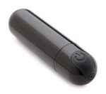 10x Rechargeable Vibrating Metallic Bullet - Black - Image 3