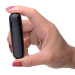 10x Rechargeable Vibrating Metallic Bullet - Black - Image 7