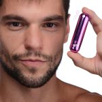 10x Rechargeable Vibrating Metallic Bullet - Purple