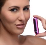 10x Rechargeable Vibrating Metallic Bullet - Purple - Image 7