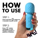 10x Mini Silicone Wand - Blue - Image 5