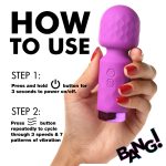 10x Mini Silicone Wand - Purple - Image 6
