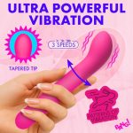 G-Spot Flexible Silicone Vibrator - Pink - Image 4