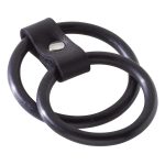 Nitrile Dual Cock Ring - Black - Image 2