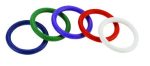 Rubber C-Ring Set - 1.25 Inches - Rainbow - Image 2