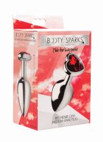 Red Heart Gem Anal Plug - Medium - Image 4
