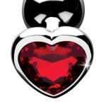 Red Heart Gem Anal Plug - Small - Image 4
