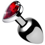 Red Heart Gem Anal Plug - Small - Image 2