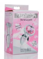Pink Gem Glass Anal Plug - Small - Image 2
