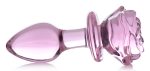 Pink Rose Glass Anal Plug - Medium - Image 6