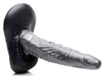 The Gargoyle Rock Hard Silicone Dildo - Silver - Image 6