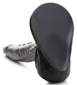 The Gargoyle Rock Hard Silicone Dildo - Silver - Image 7