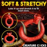 Beast Mode Silicone Cock Ring - Red - Image 8