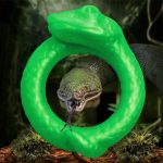 Serpentine Silicone Cock Ring - Green - Image 5